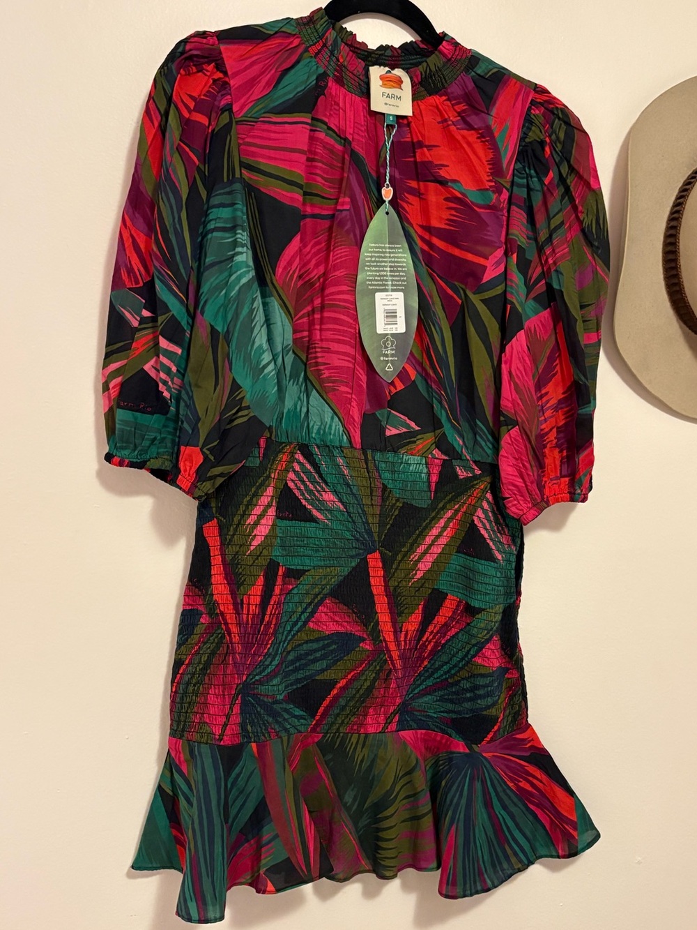 FARM Rio - Midnight Leaves Mini Dress - Picture 4 of 6